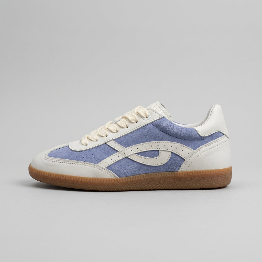 Vieux Desoto retro sneaker in light blue and white