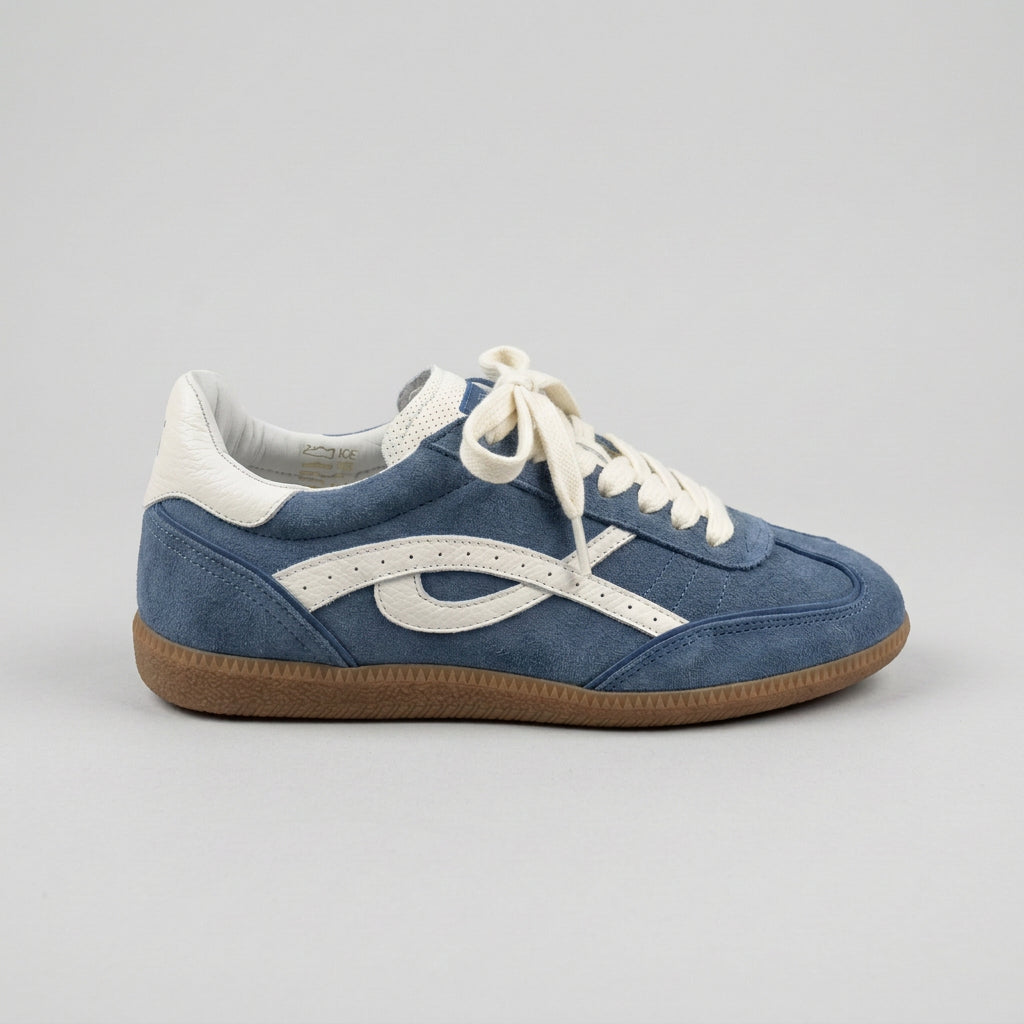 Vieux Desoto unisex retro sneaker in blue and white