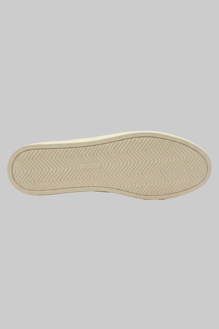 Vieux Orleans men's lace-up sneaker in grey suede, bottom view of the sole